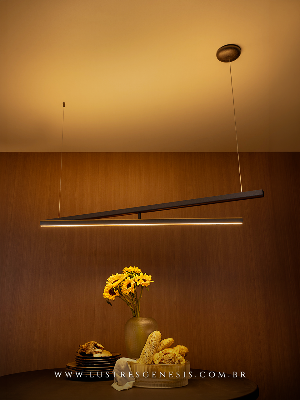 Lustre Pendente Moderno para Mesa de Jantar Bella Italia